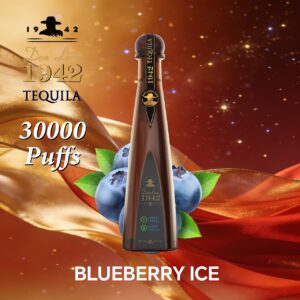 Blueberry Ice 30K Puffs Solaris Tequila Don Leon 1942 30000 Disposable Vape 1.2Ω Mesh Coil, 24ml E-Liquid