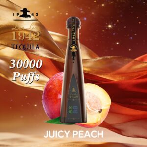 Juicy Peach 30K Puffs Solaris Tequila Don Leon 1942 30000 Disposable Vape 1.2Ω Mesh Coil, 24ml E-Liquid