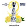 Lemon Lime 24K Puffs Humo AZUL 24000 Disposable Vape | 2% Nicotine, Ceramic Bottle Design