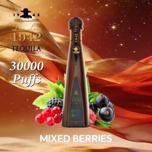 Mixed Berries 30K Puffs Solaris Tequila Don Leon 1942 30000 Disposable Vape 1.2Ω Mesh Coil, 24ml E-Liquid