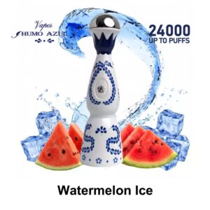 Watermelon Ice 24K Puffs Humo AZUL 24000 Disposable Vape | 2% Nicotine, Ceramic Bottle Design